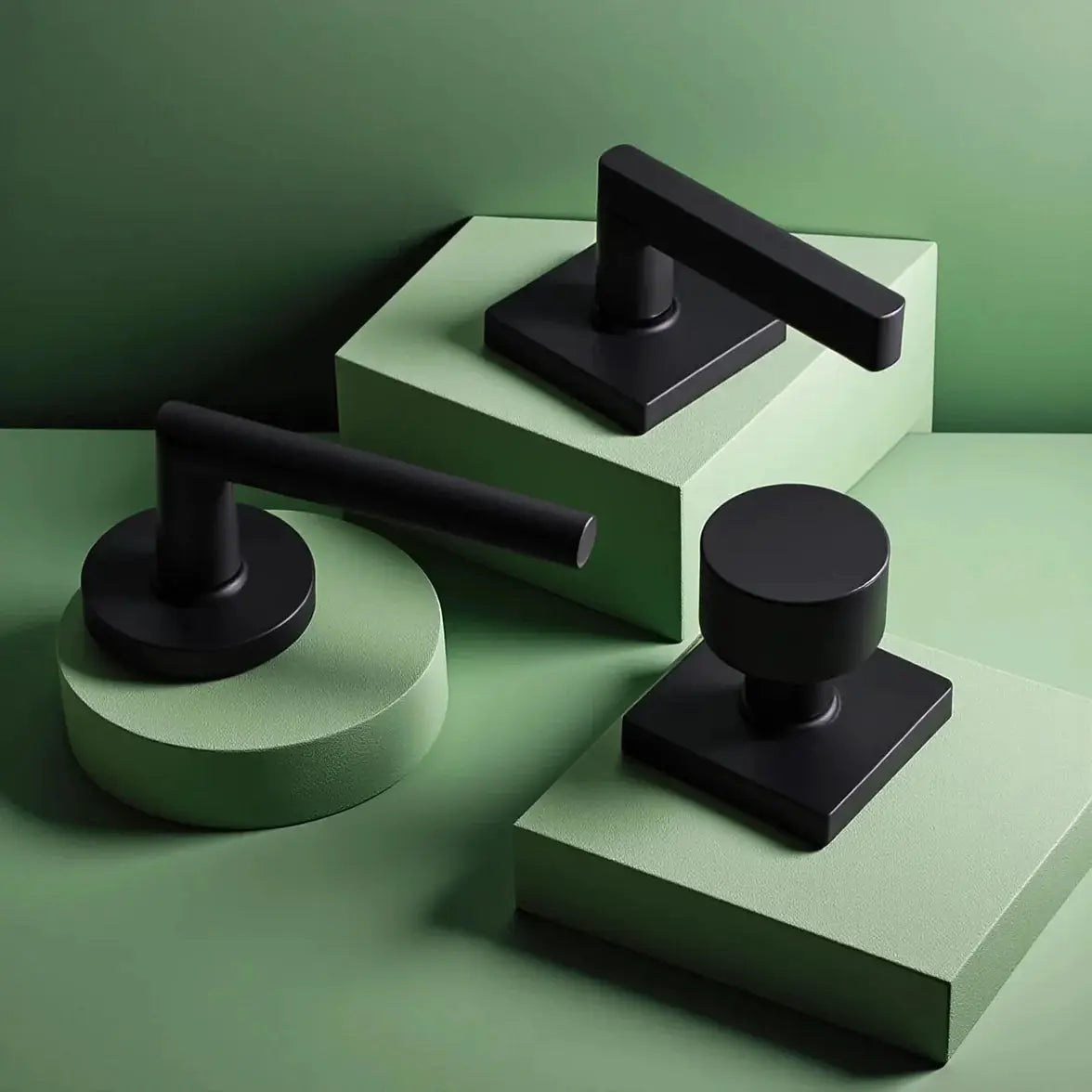 matte black door levers