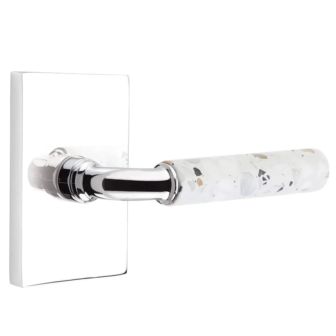 polished chrome lever