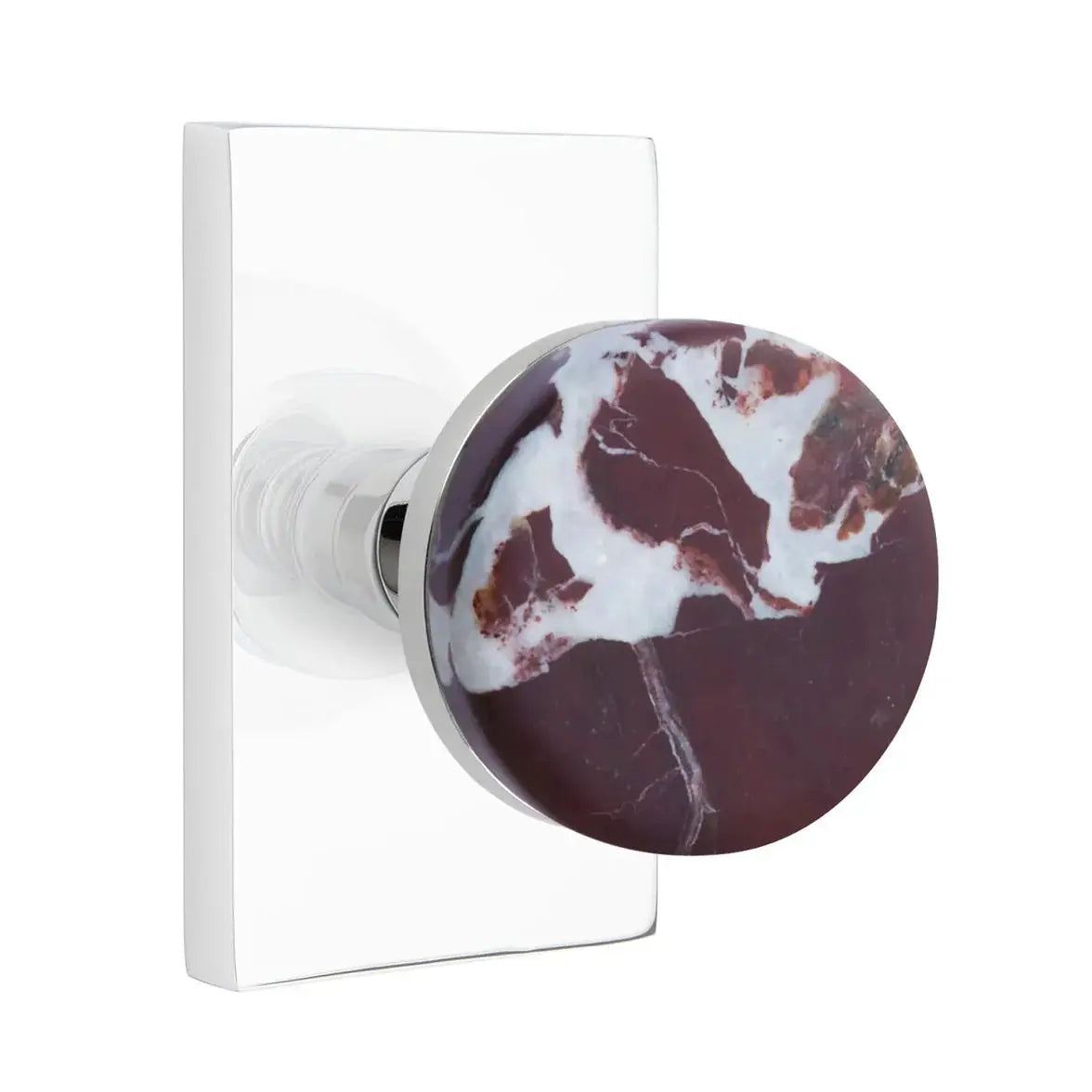 polished chrome knob