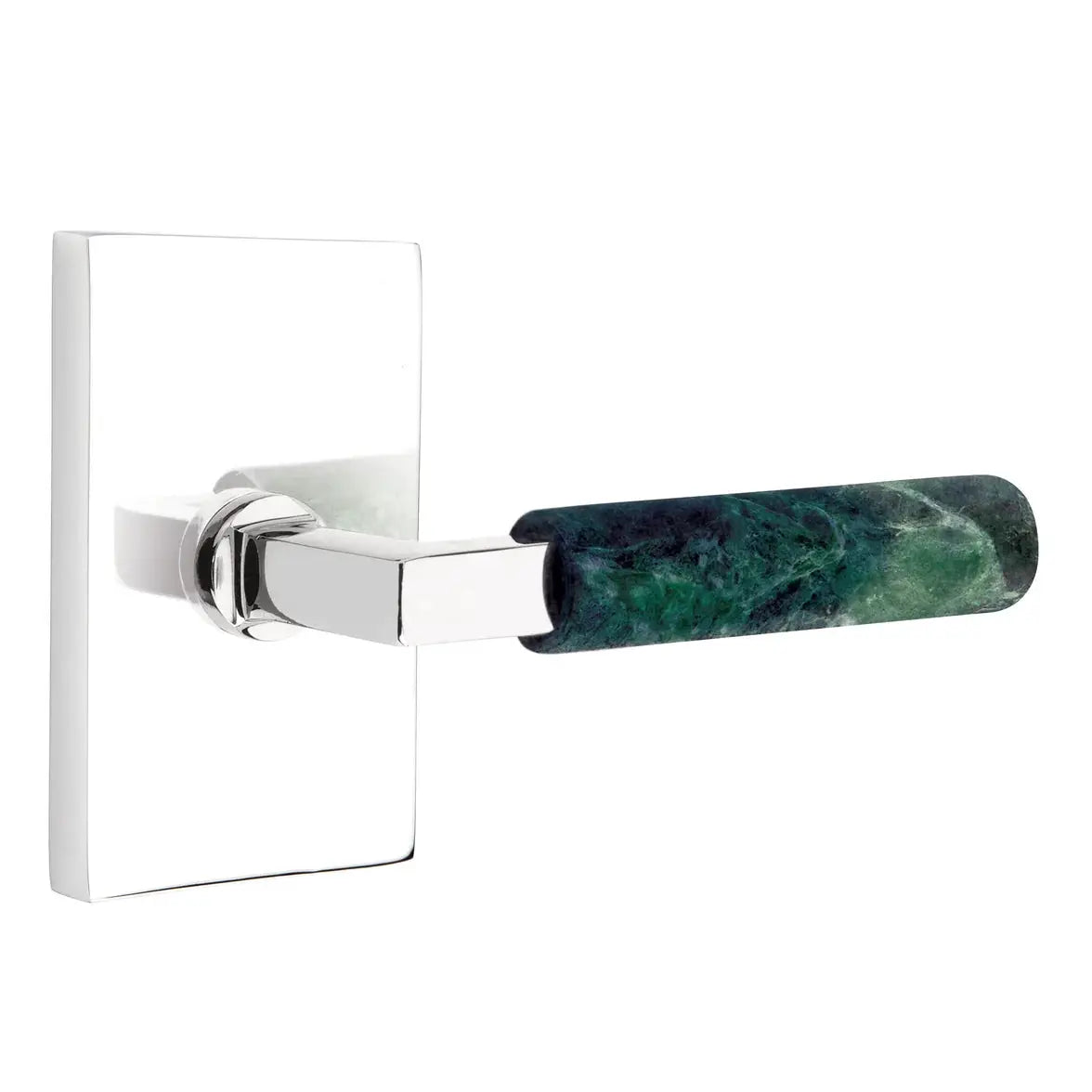 polished chrome lever