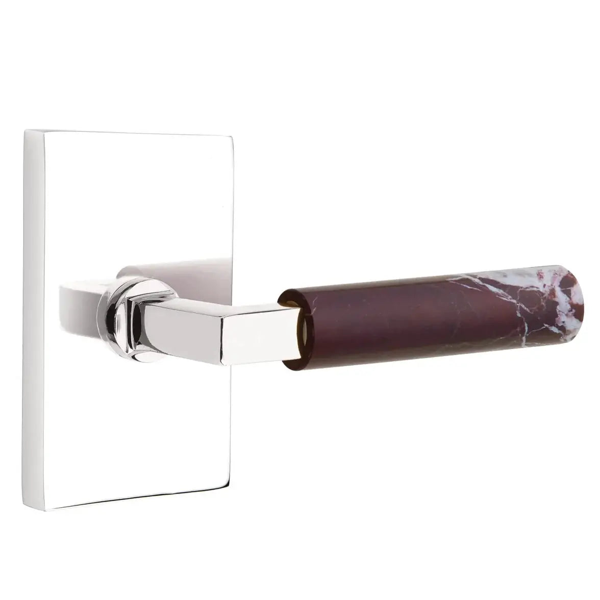 polished chrome lever