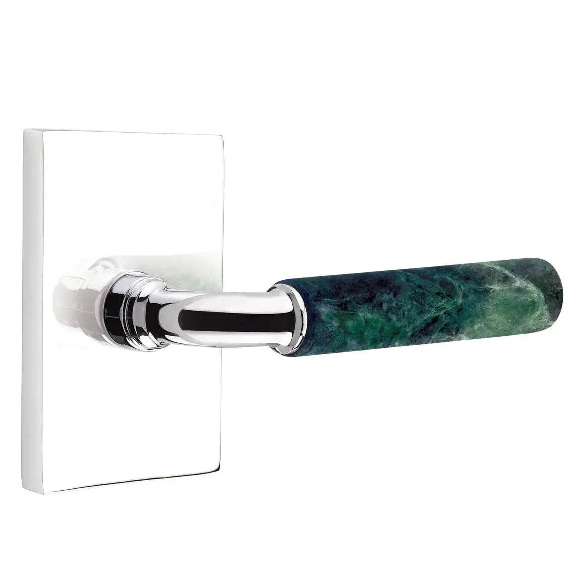 polished chrome lever