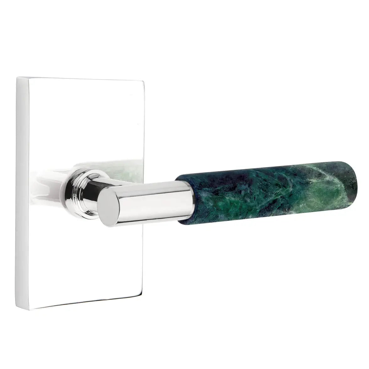 polished chrome lever