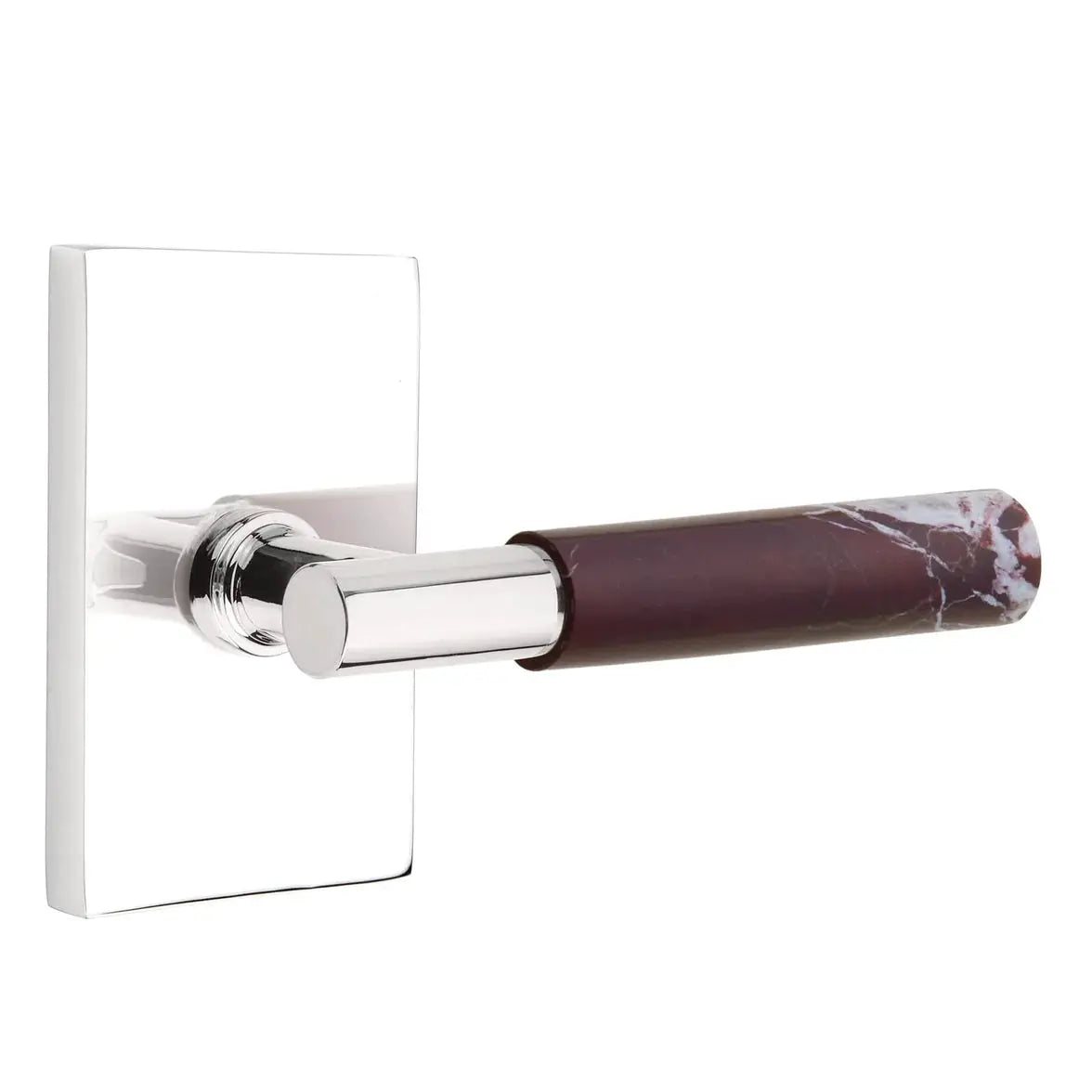 polished chrome lever