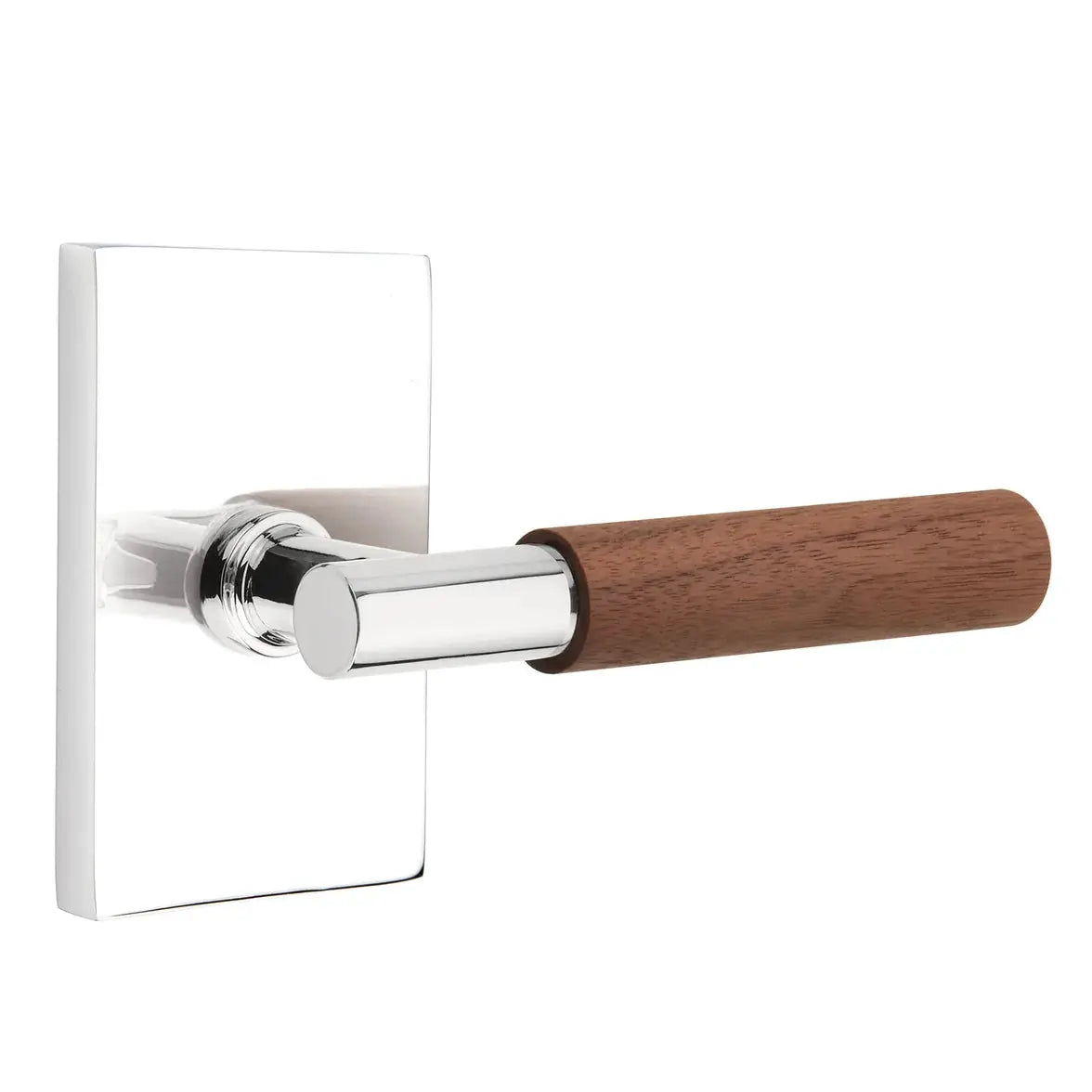 polished chrome lever