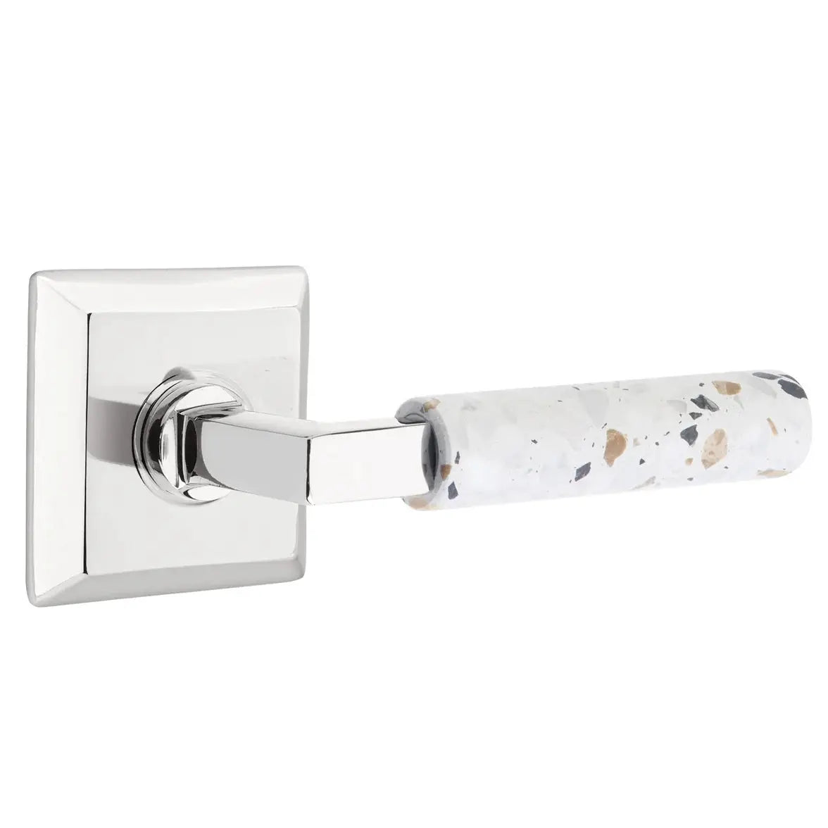 polished chrome lever