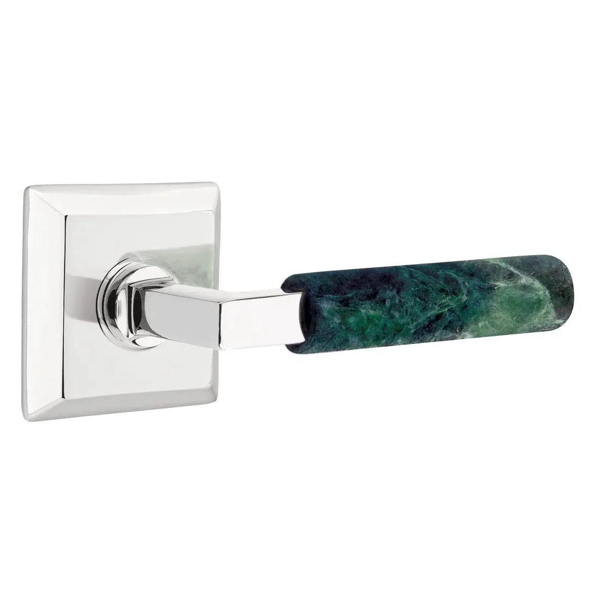 polished chrome lever