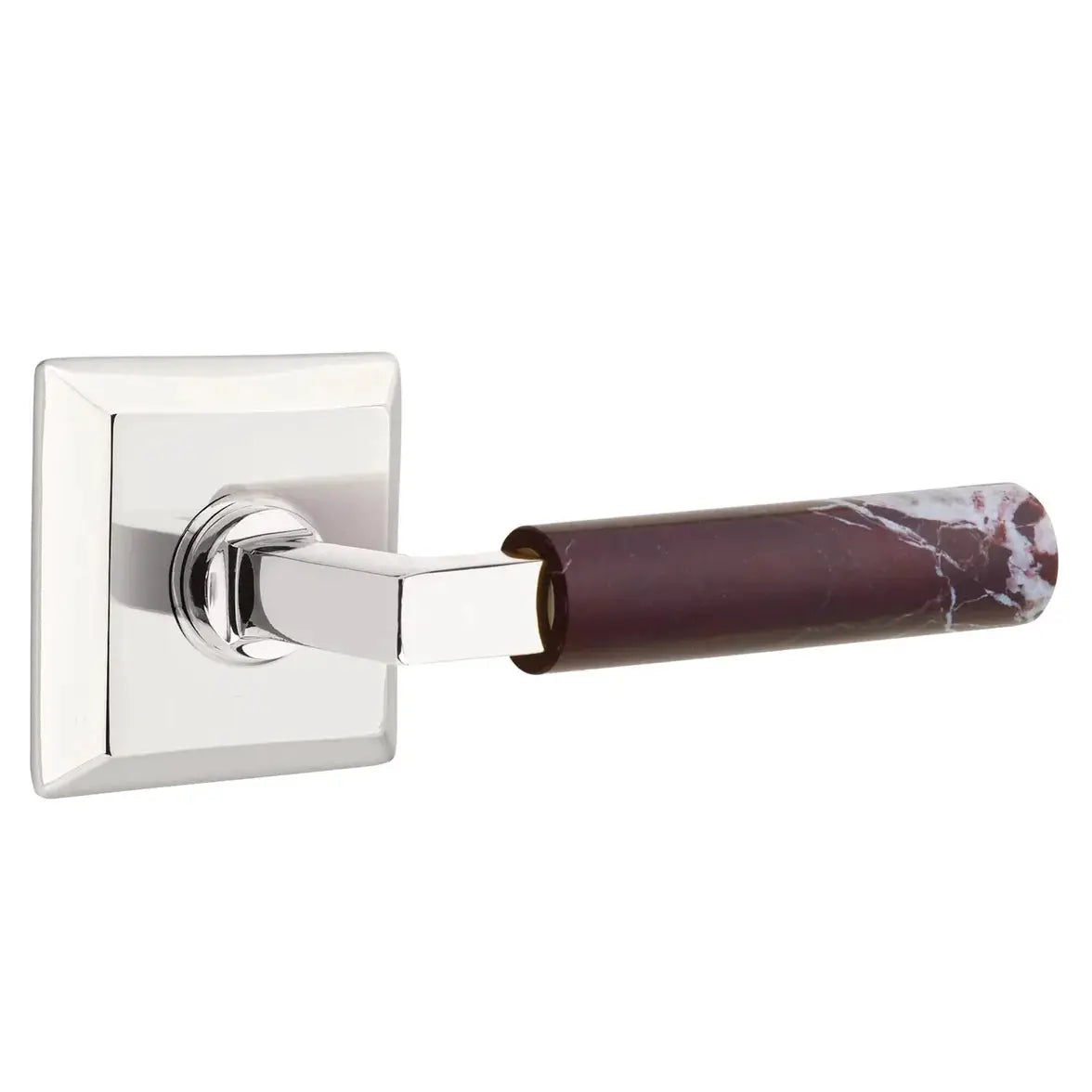 polished chrome lever