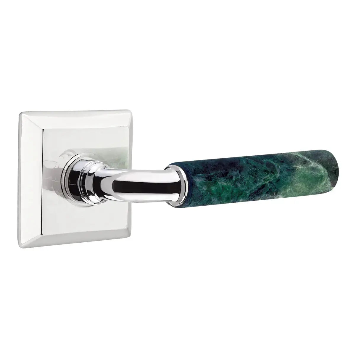 polished chrome lever