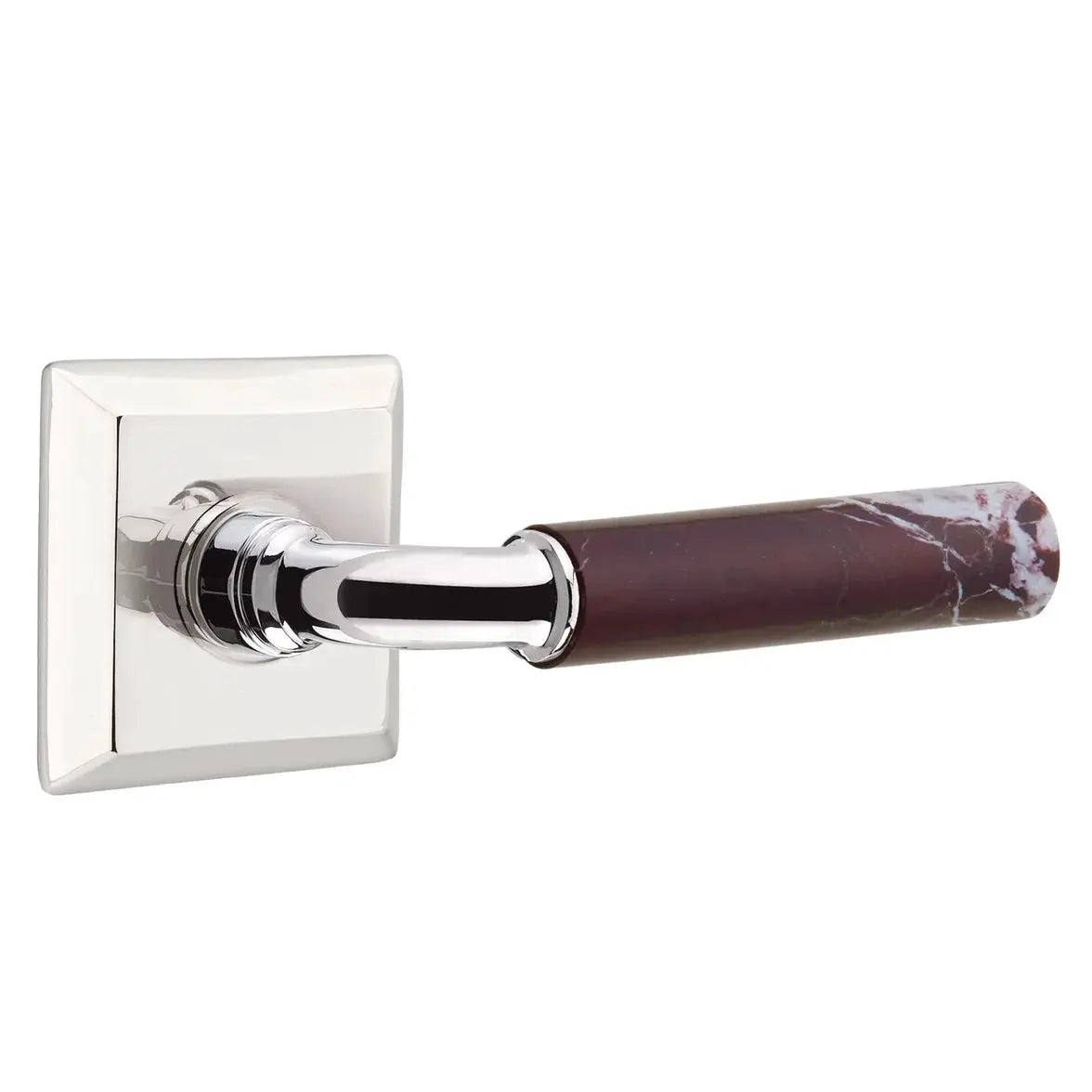 polished chrome lever