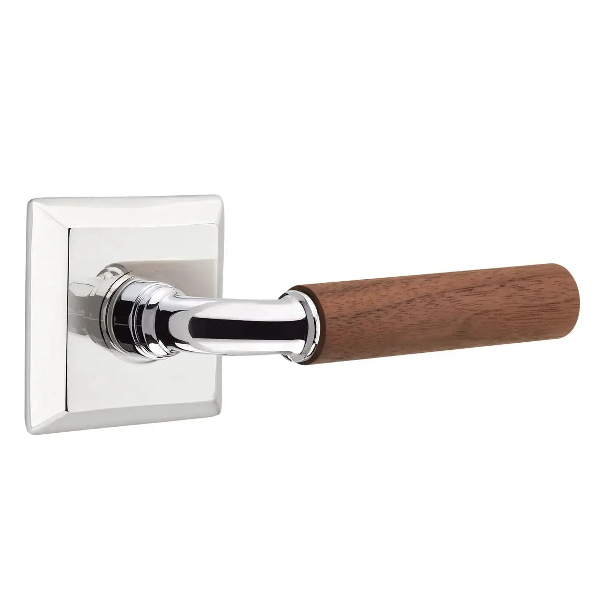 polished chrome lever