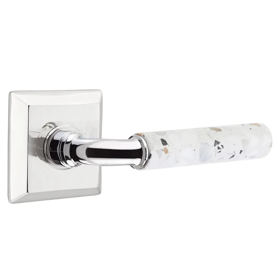 polished chrome lever