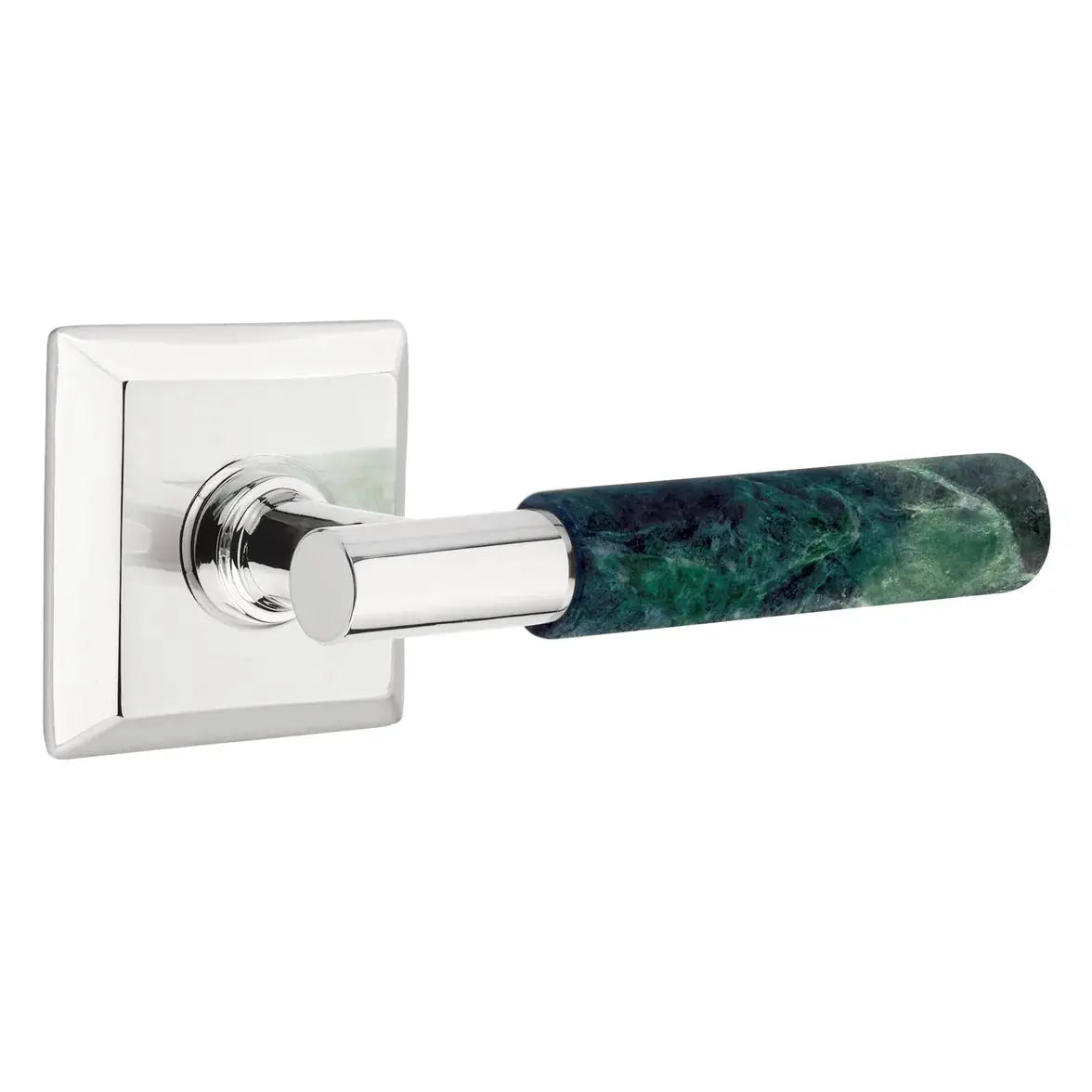 polished chrome lever
