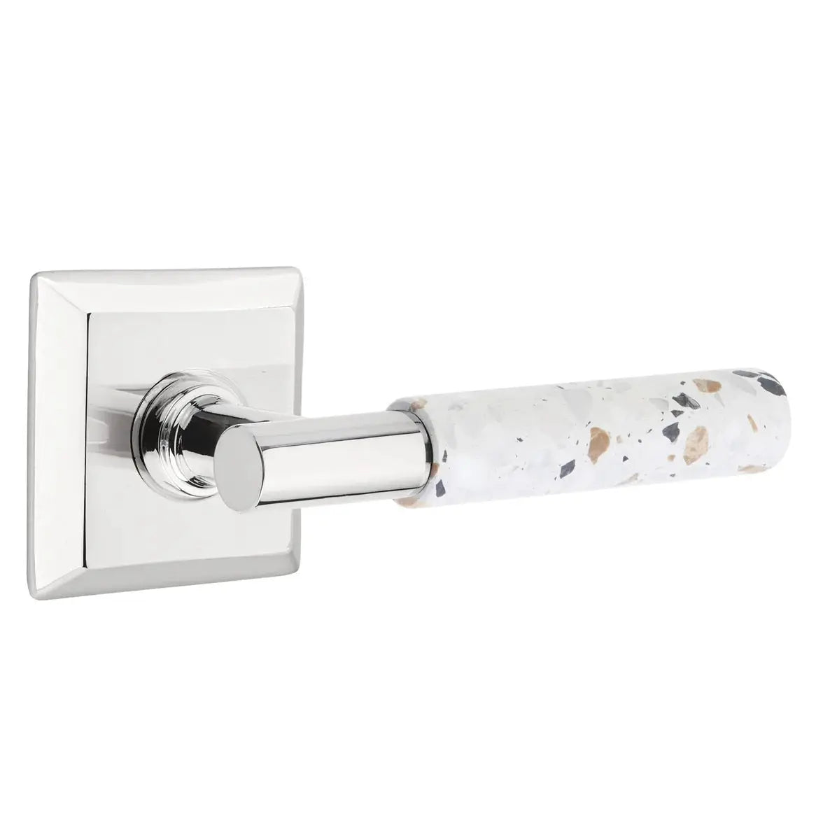 polished chrome lever