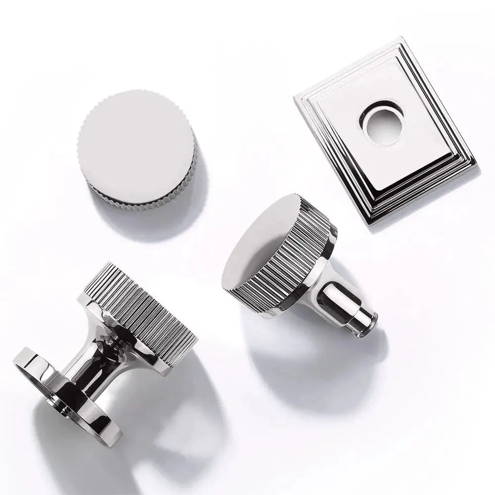 polished chrome knob