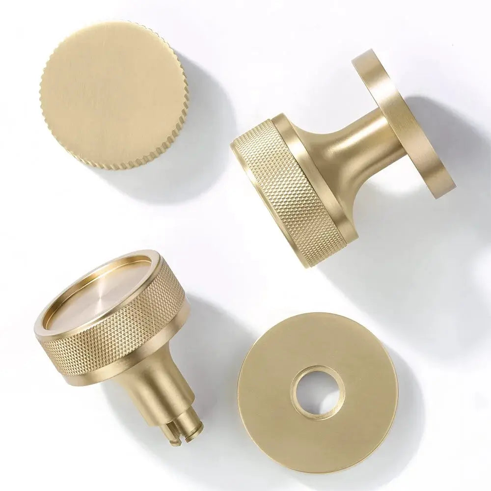 satin brass knob