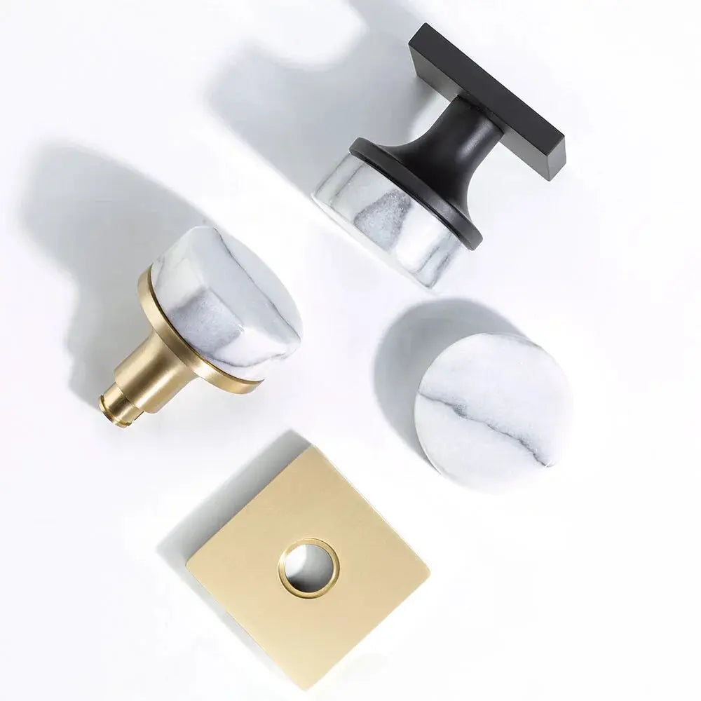 satin brass knob
