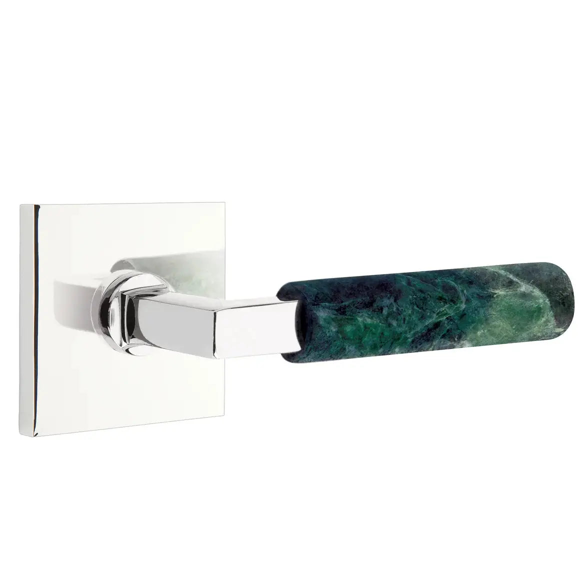 polished chrome lever