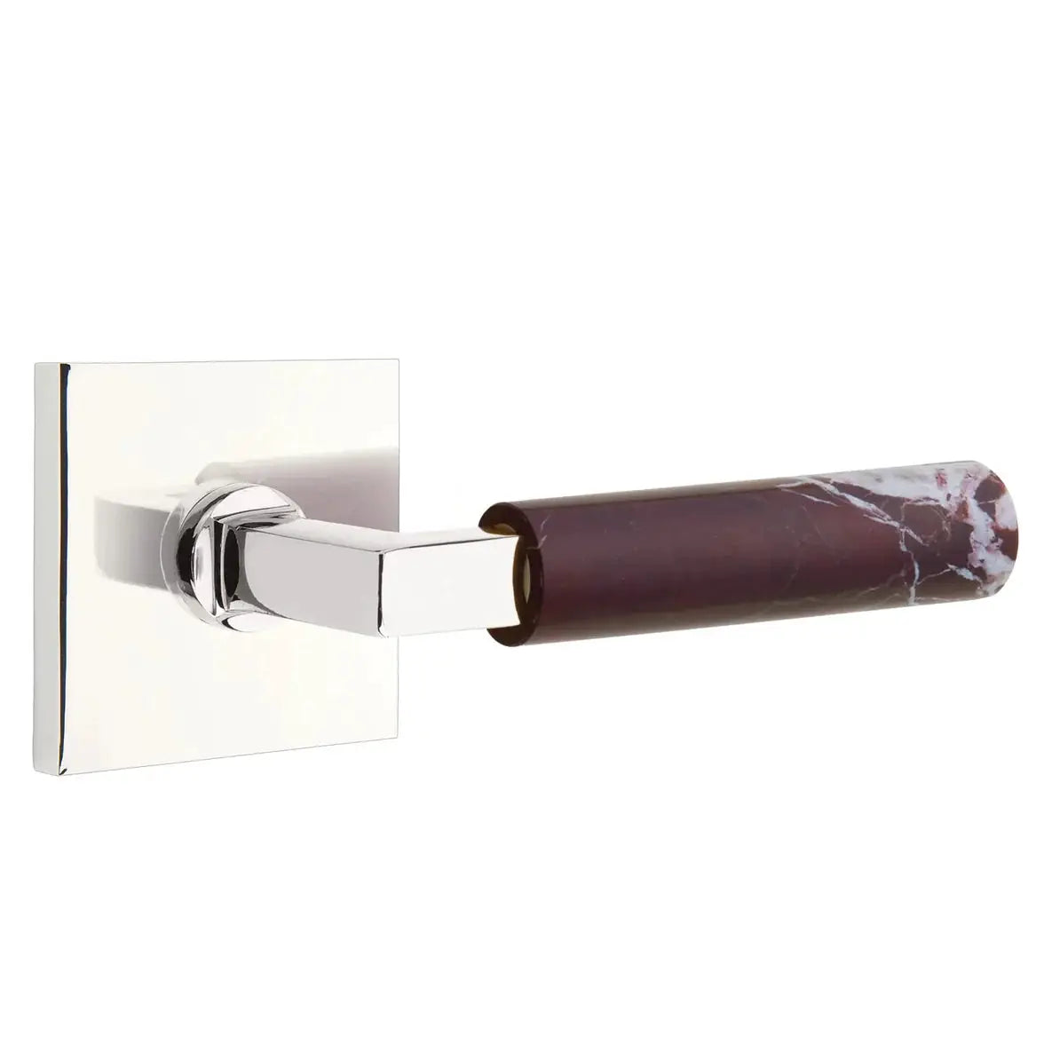 polished chrome lever