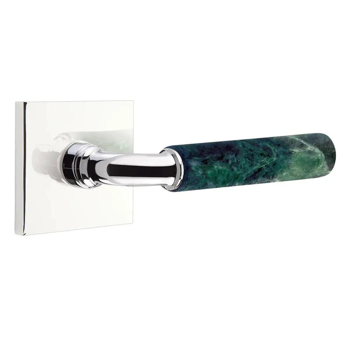 polished chrome lever