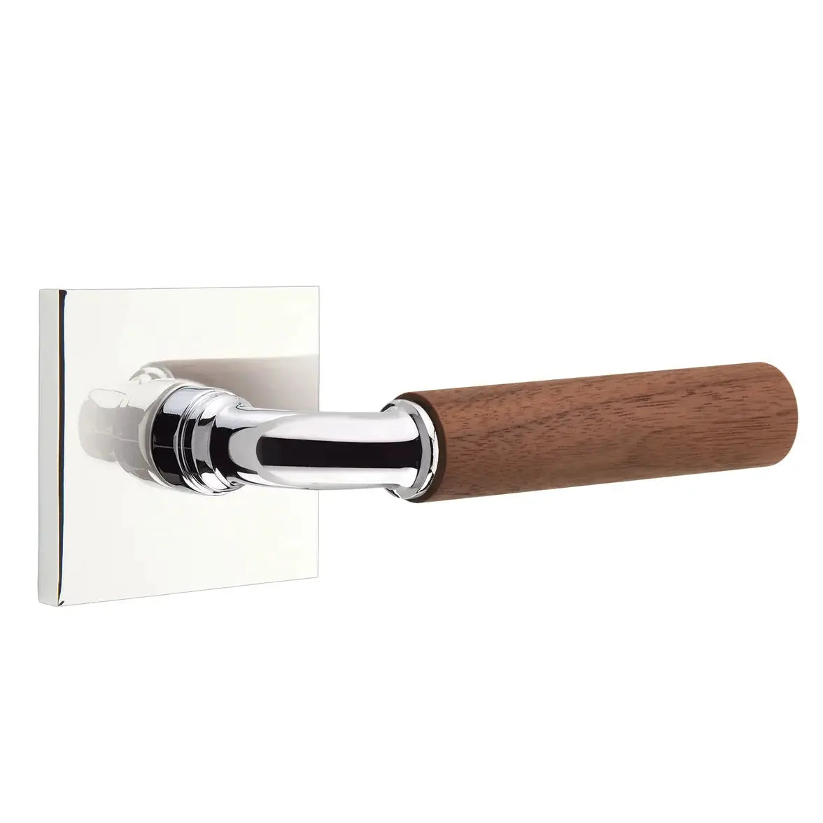 polished chrome lever