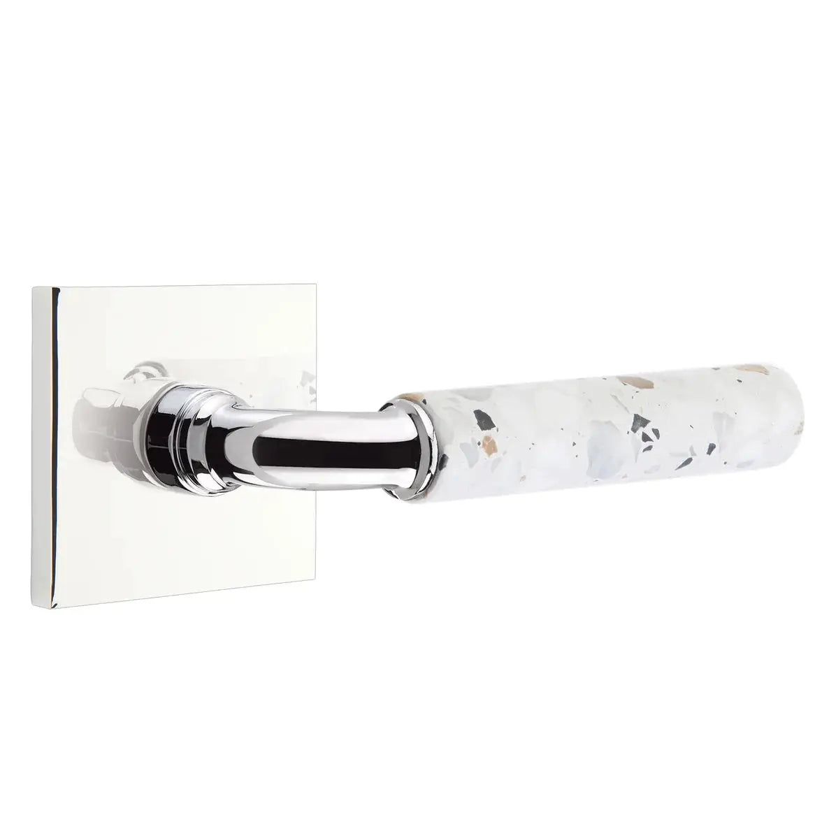polished chrome lever