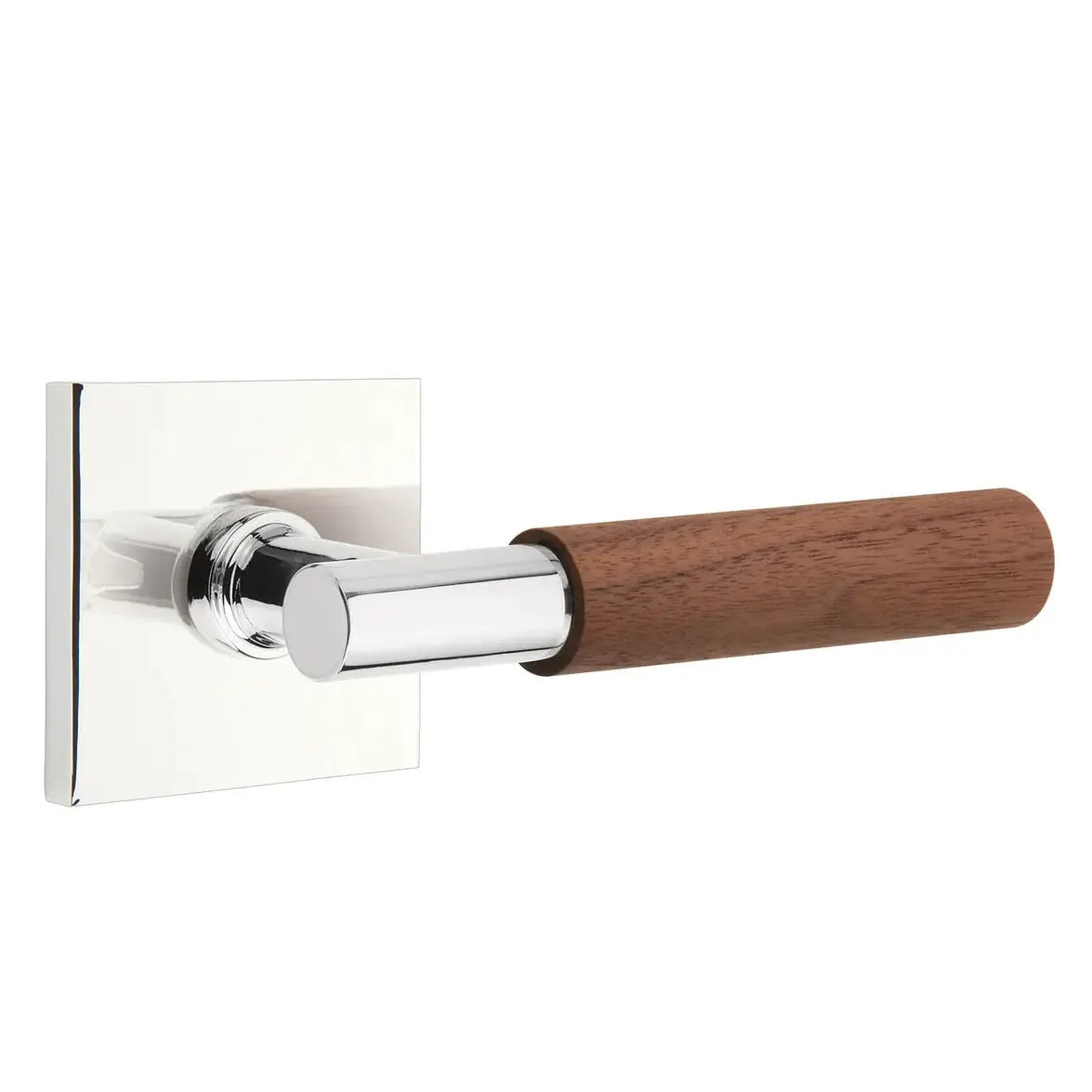polished chrome lever