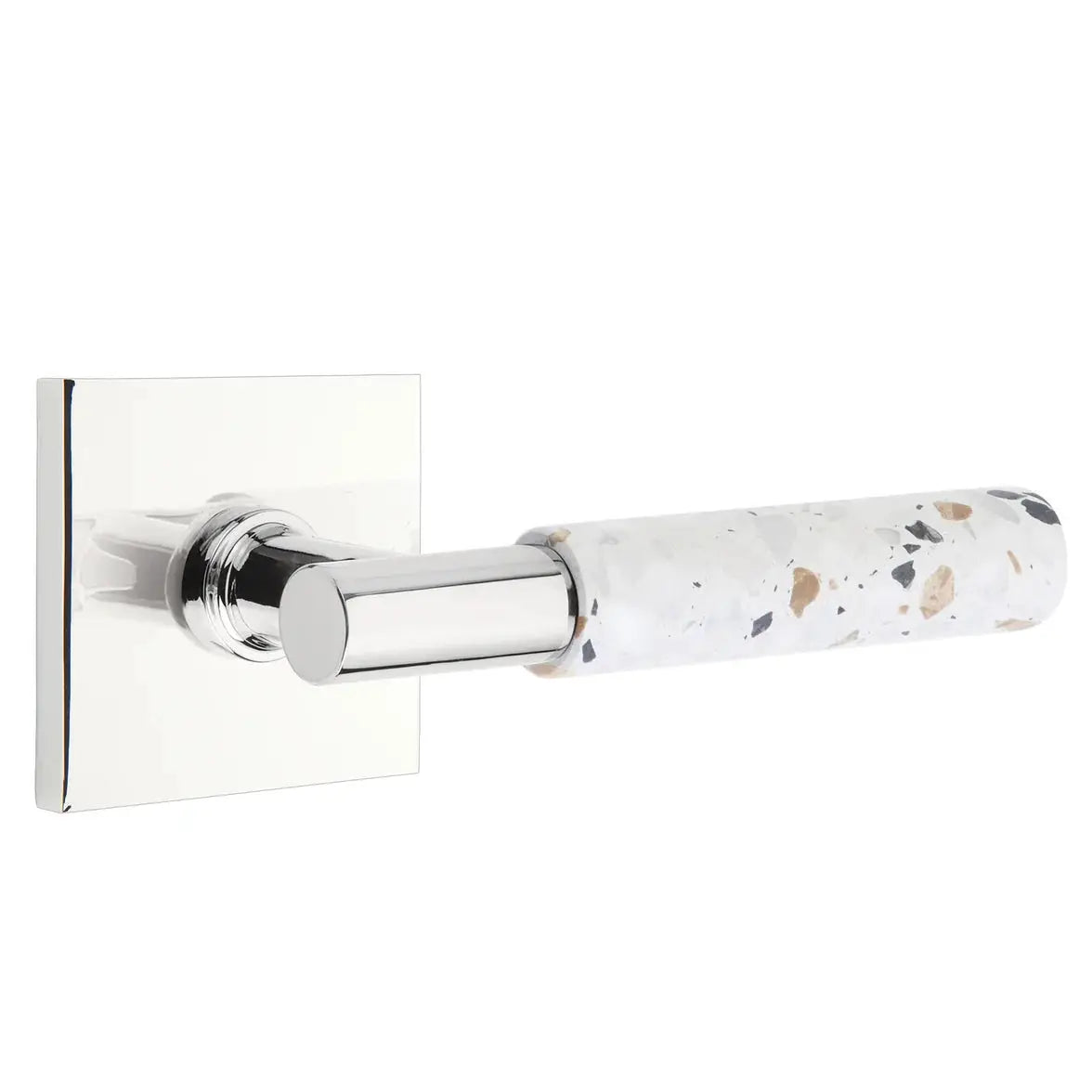 polished chrome lever