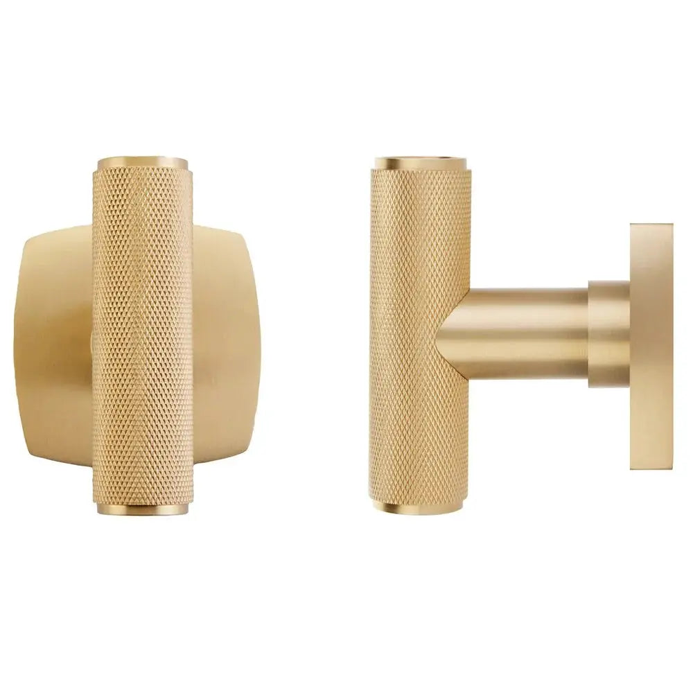 satin brass door knob