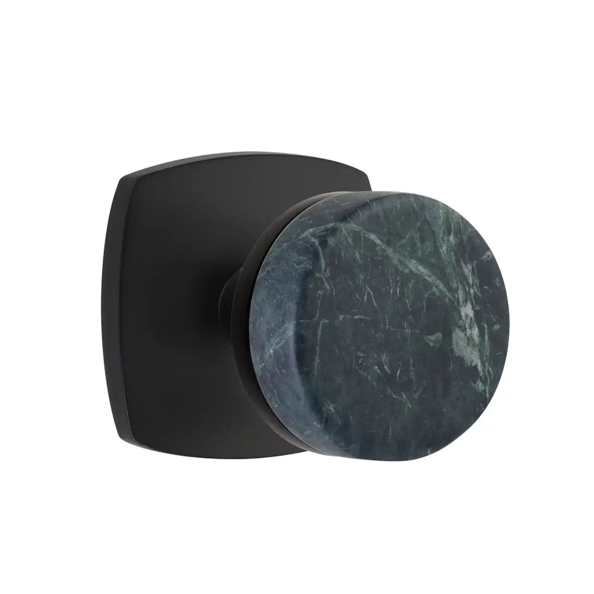 Emtek Green Marble Knob with Urban Modern Rosette and Conical Stem by Emtek