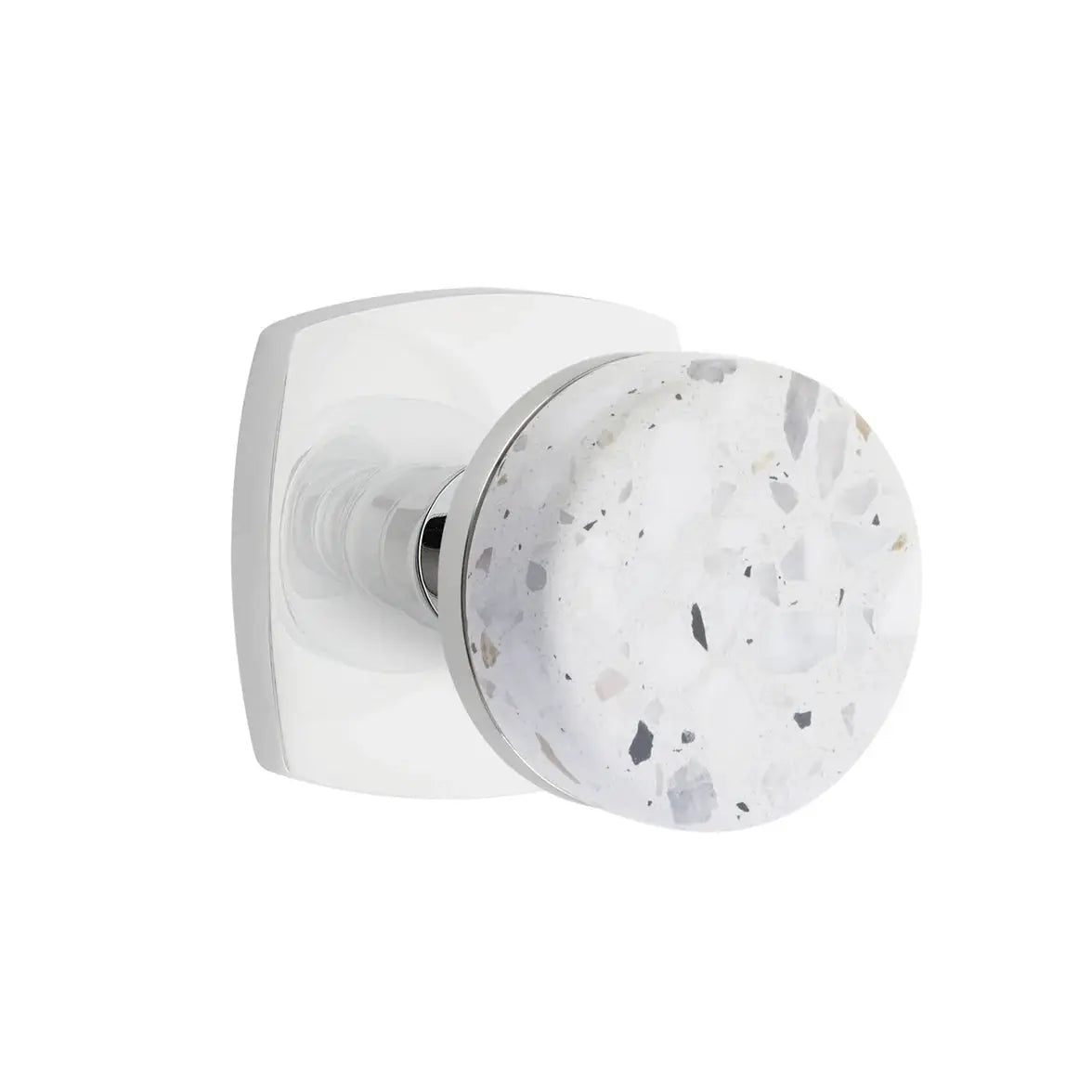 polished chrome knob