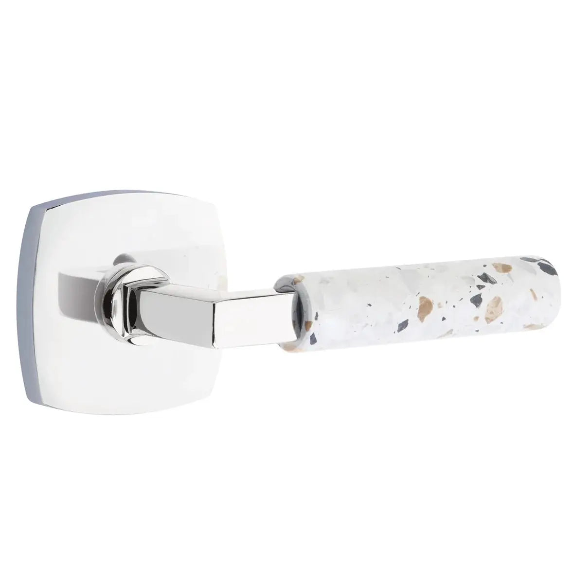 polished chrome lever