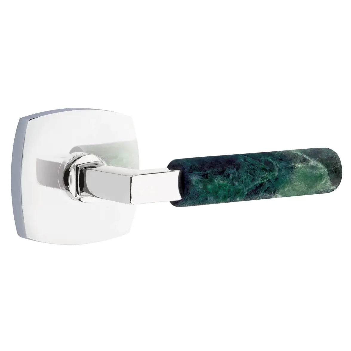 polished chrome lever