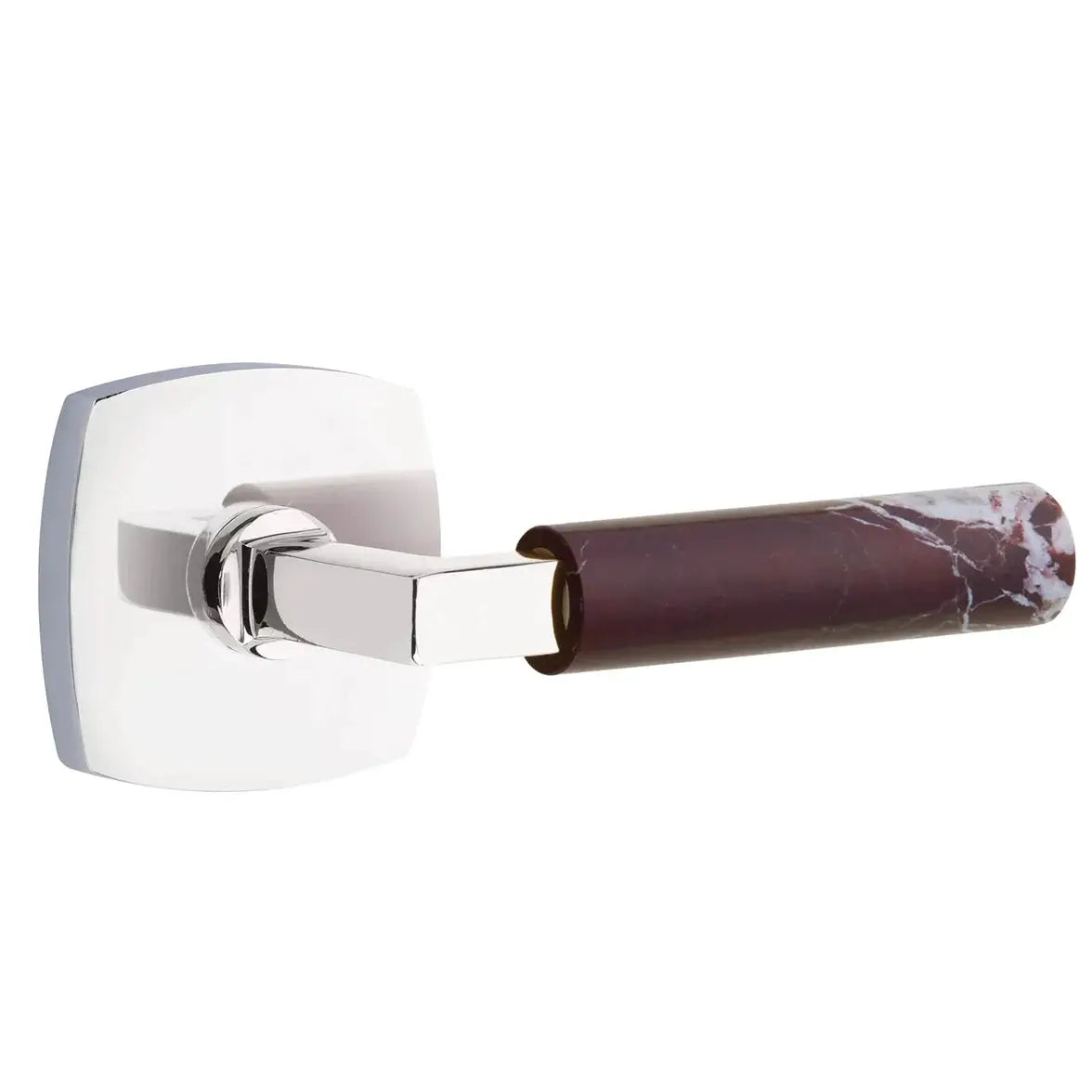 polished chrome lever