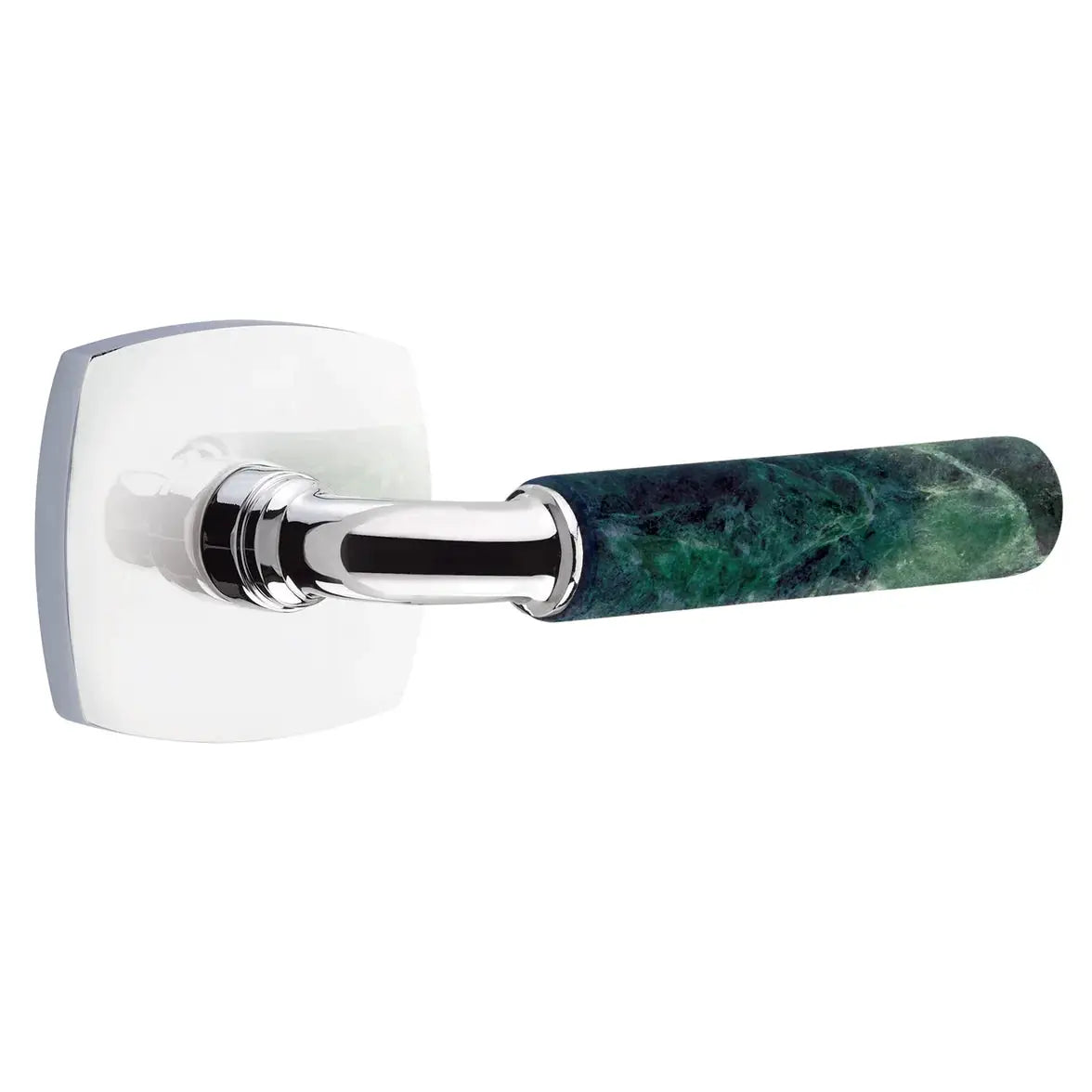 polished chrome lever