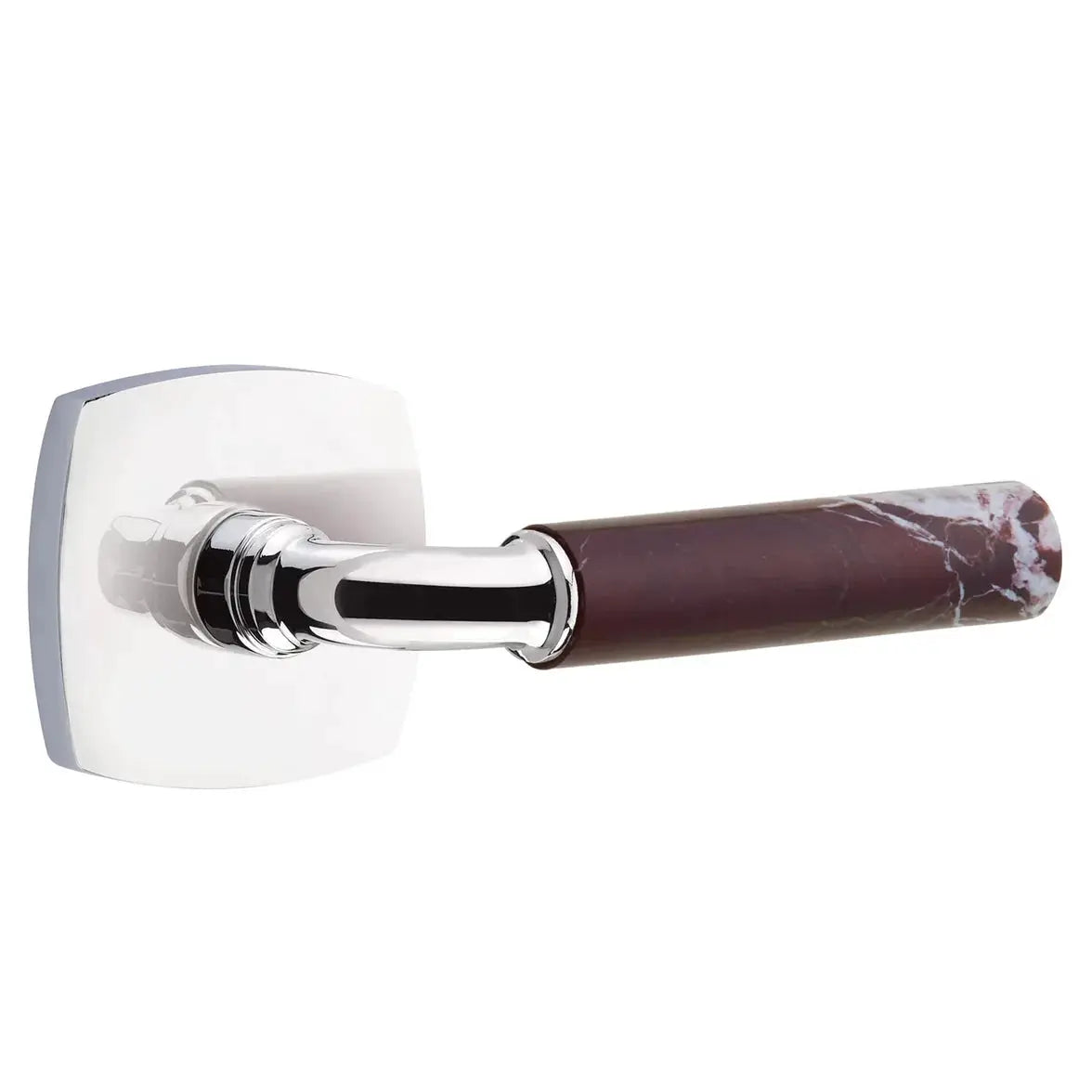 polished chrome lever
