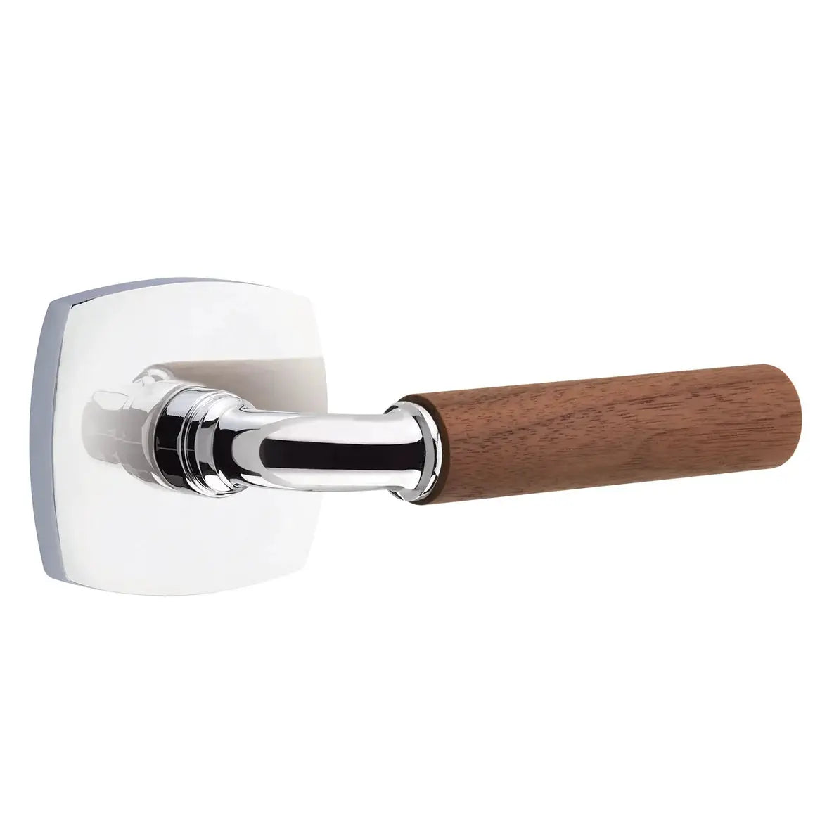 polished chrome lever