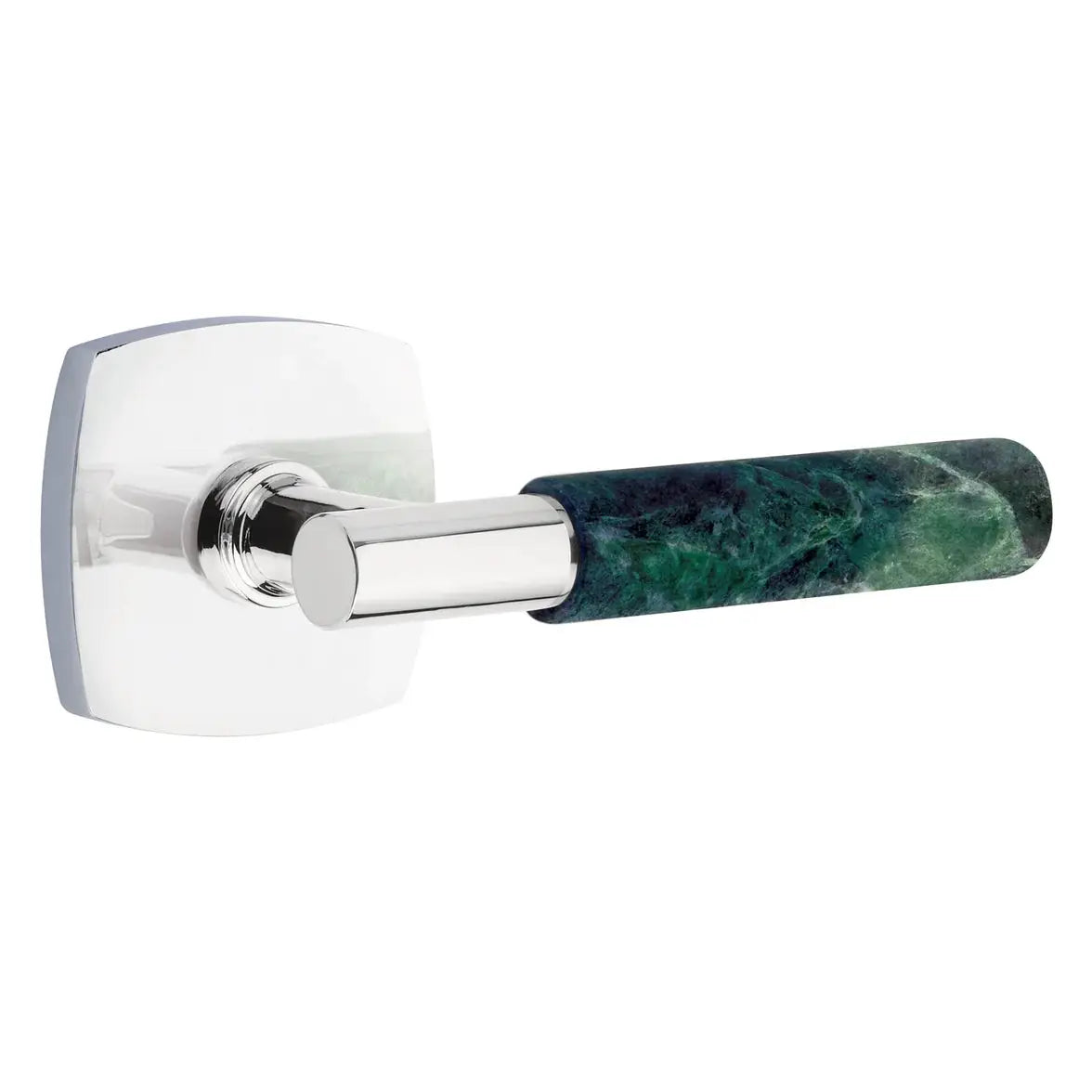 polished chrome lever