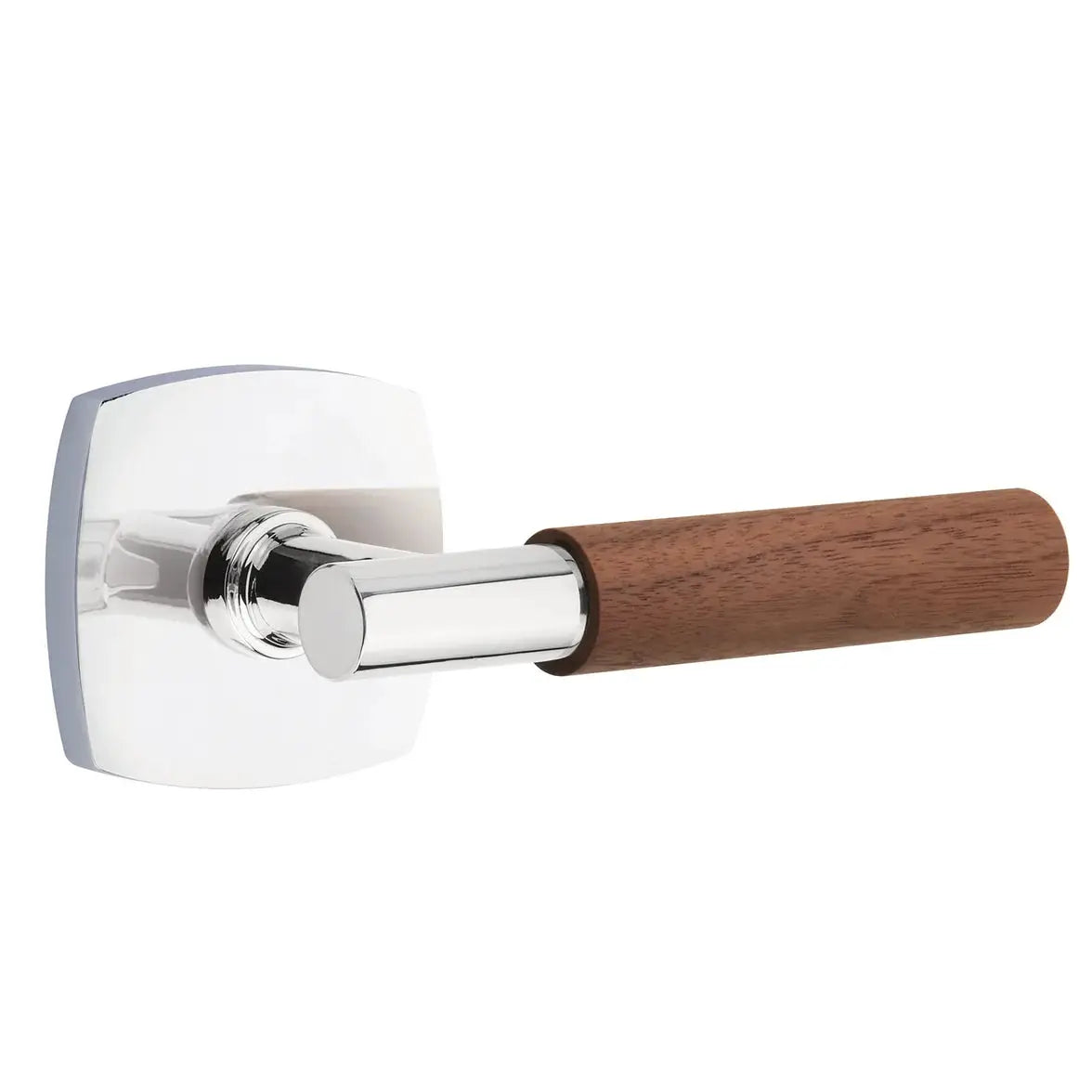 polished chrome lever