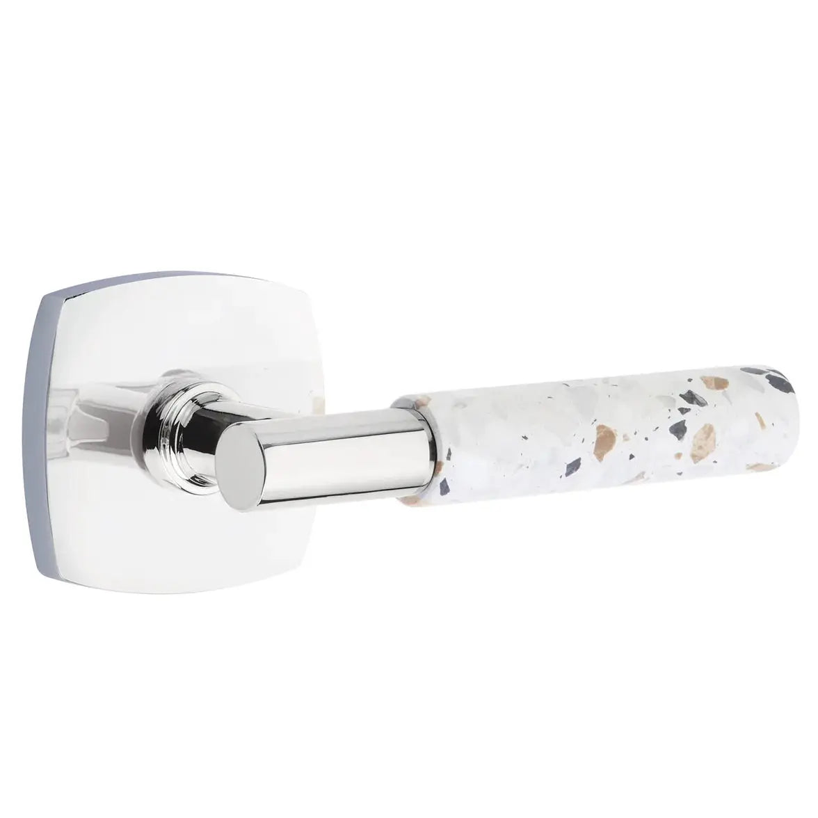 polished chrome lever