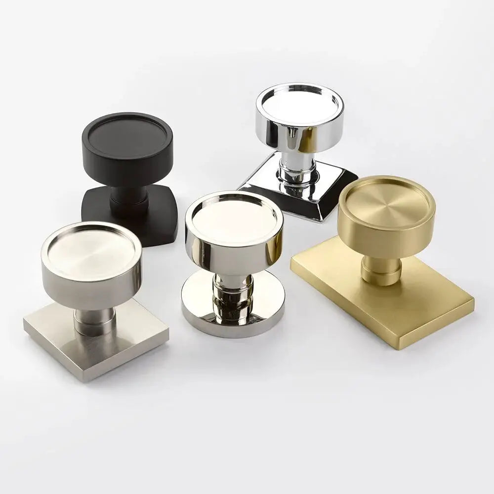 flat black door knob