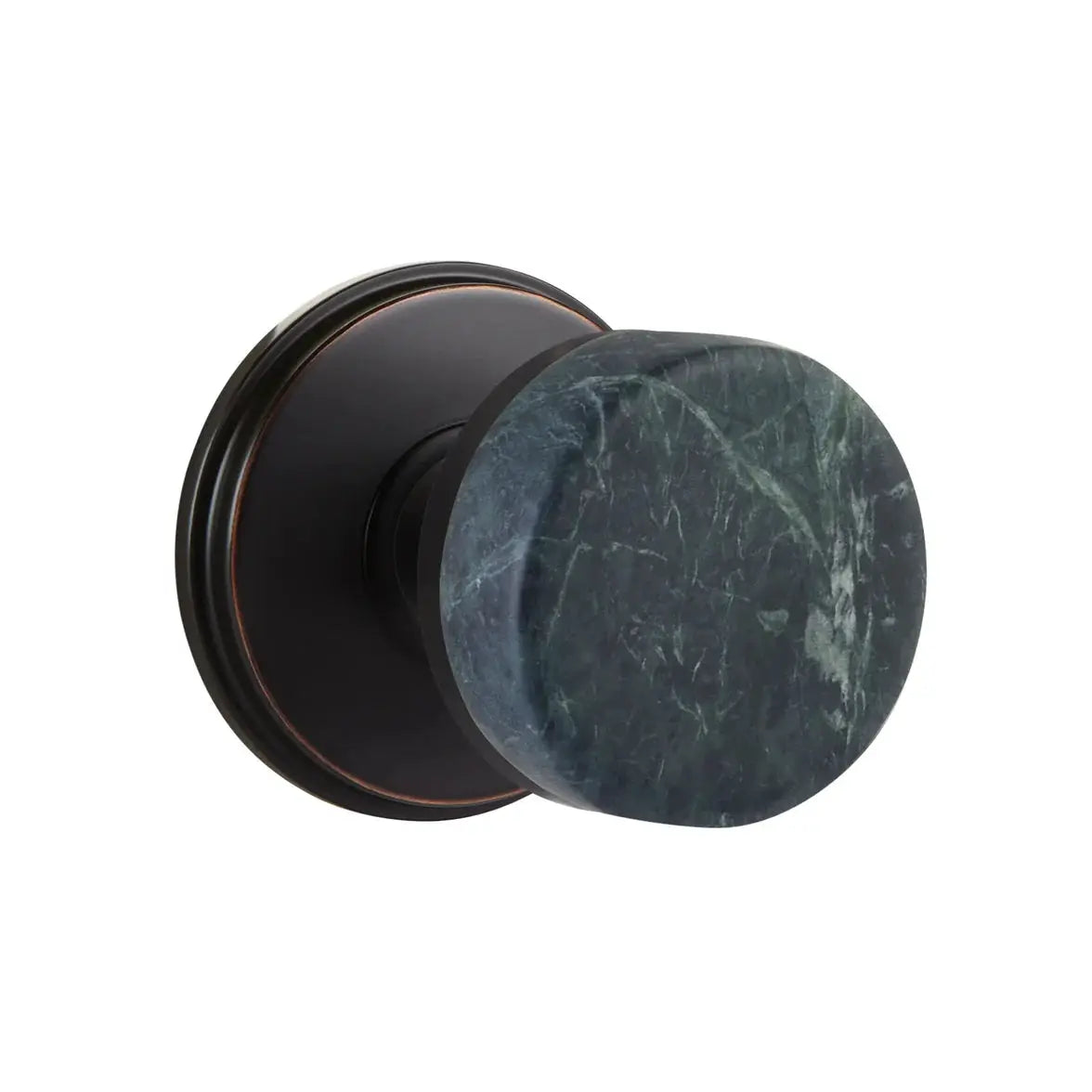 Emtek Green Marble Knob with Watford Rosette and Conical Stem by Emtek