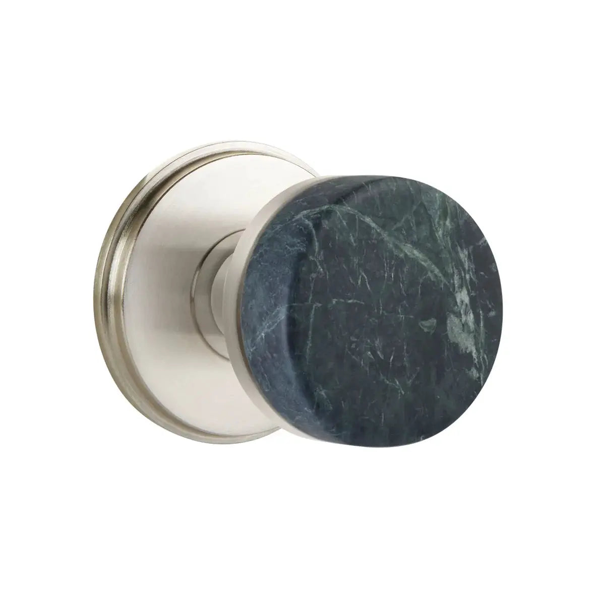 Emtek Green Marble Knob with Watford Rosette and Conical Stem by Emtek