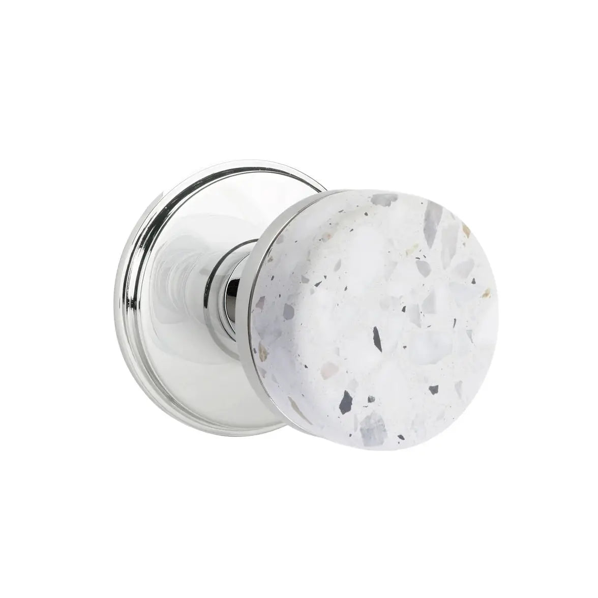 polished chrome knob