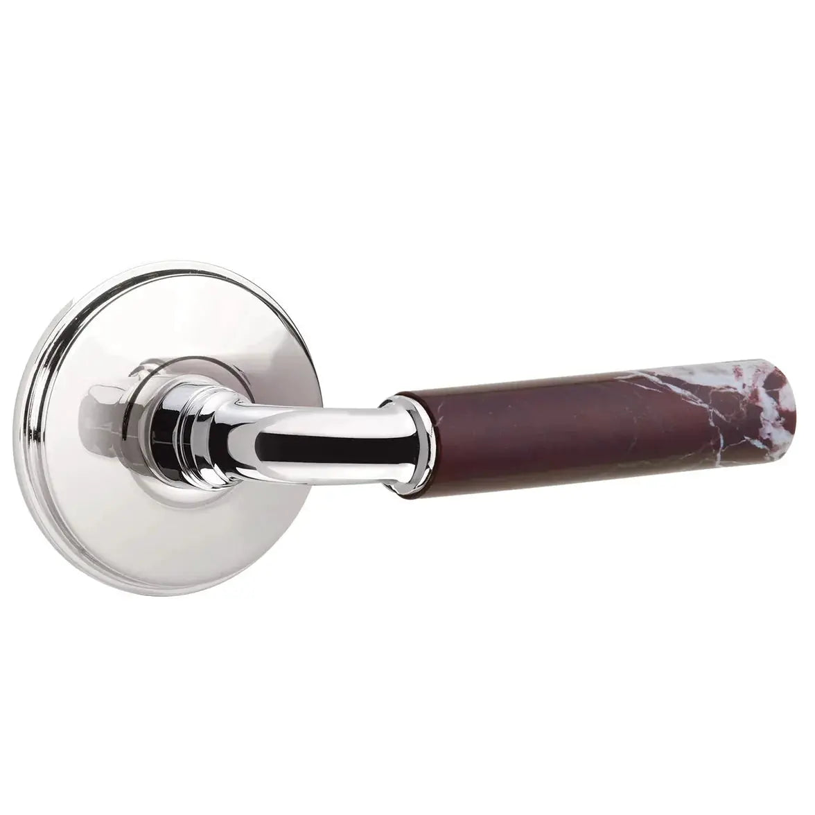 polished chrome lever