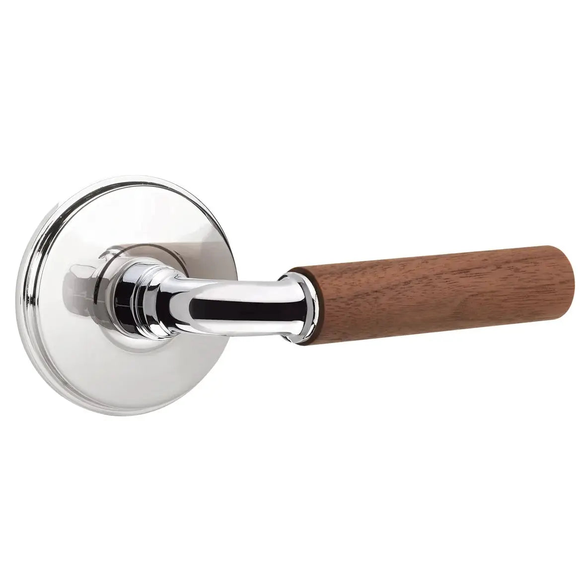 polished chrome lever