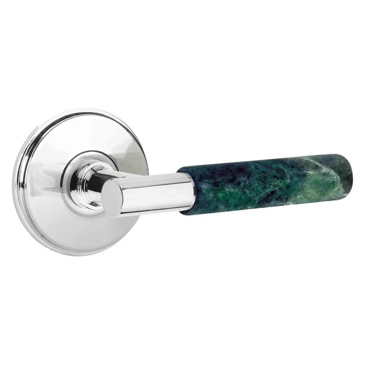 polished chrome lever