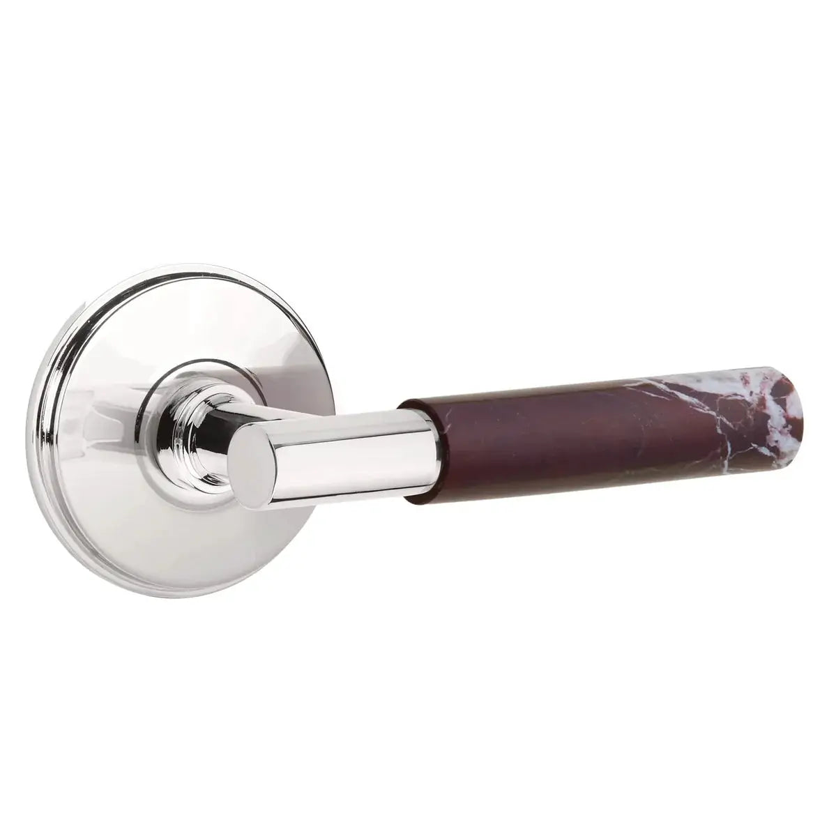 polished chrome lever