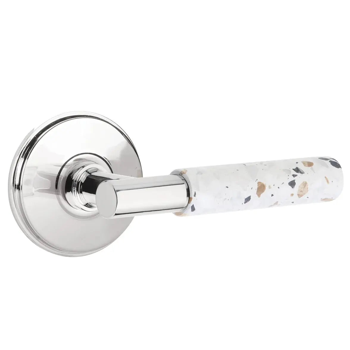 polished chrome lever