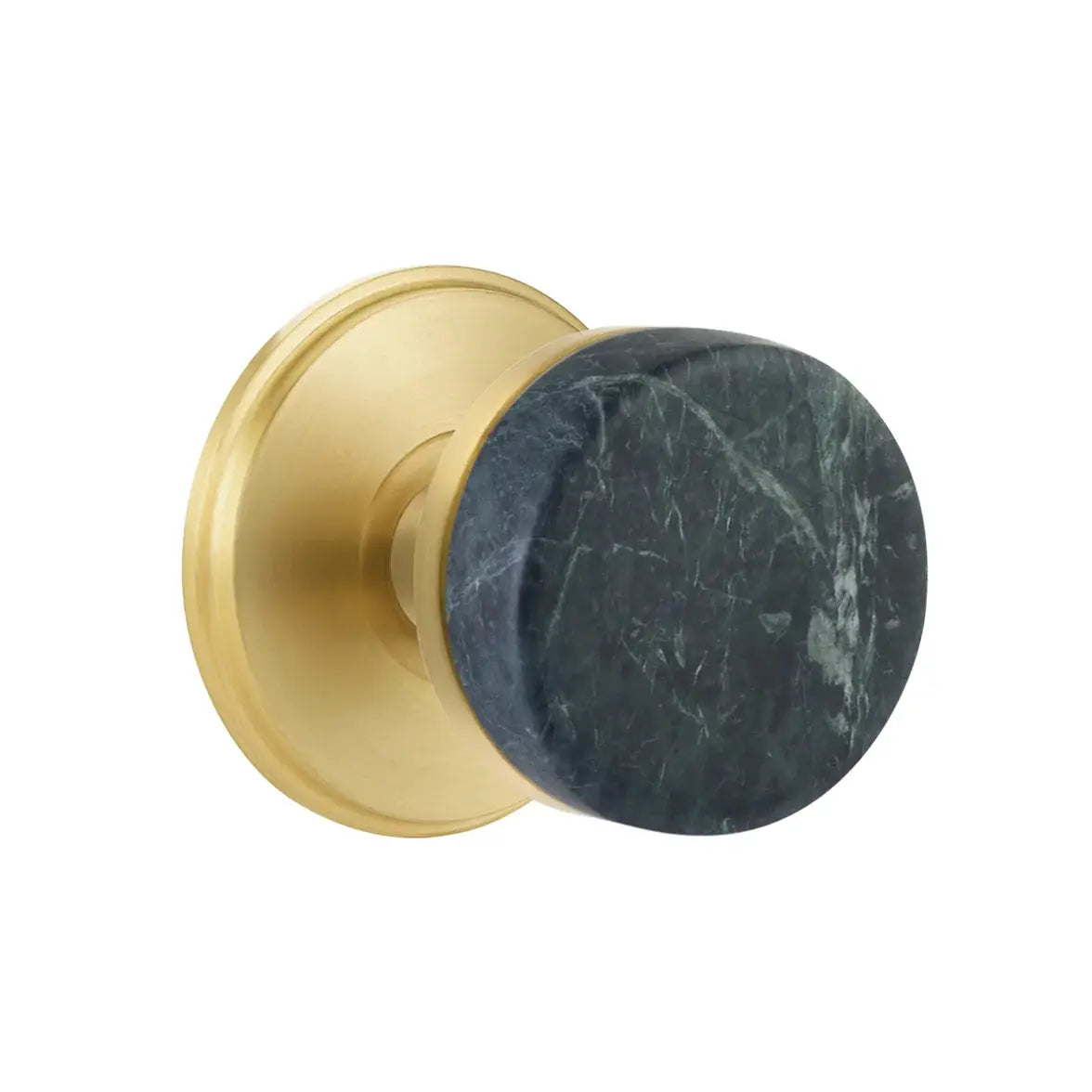 Emtek Green Marble Knob with Watford Rosette and Conical Stem by Emtek